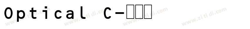 Optical C字体转换